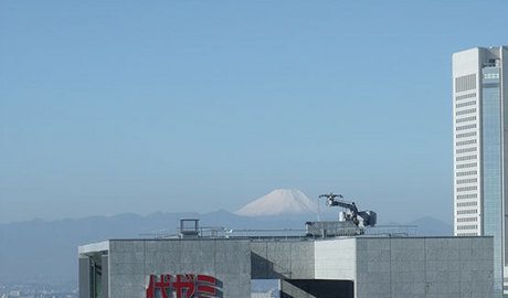 The not so shy Mount Fuji from our hotel room